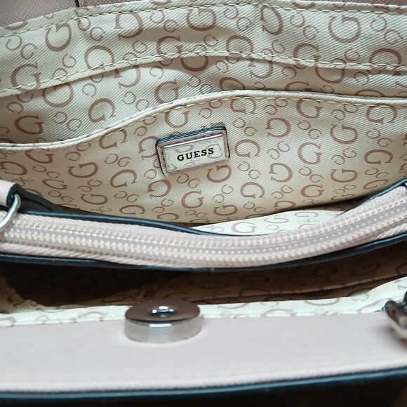 GUESS Bag Purse Handbag Satchel Floral Faux Leather NEW - Picture 9 of 14